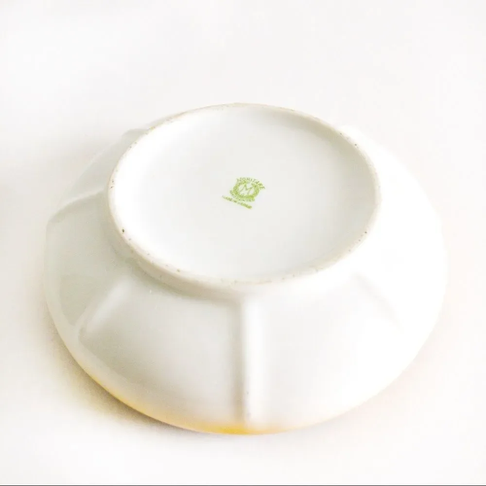 Antique Nippon Noritake Hand Painted Chestnut Bowl